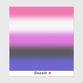 Verloop Genderfluid Pride Vlag – Genderfluid Vlag Sticker