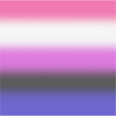Verloop Genderfluid Pride Vlag – Genderfluid Vlag Sticker (Voorkant)