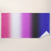 Verloop Genderfluid Pride Vlag – Genderfluid Vlag Strandlaken (Voorkant)