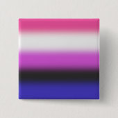 Verloop Genderfluid Pride Vlag – Genderfluid Vlag Vierkante Button 5,1 Cm (Voorkant)
