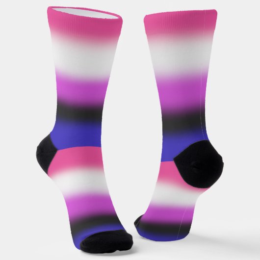 Verloop Genderfluid Pride Vlag Sokken (Gebogen)