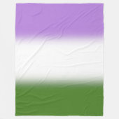 Verloop Genderqueer Pride Vlag – Genderqueer Vlag Fleece Deken (Voorkant)