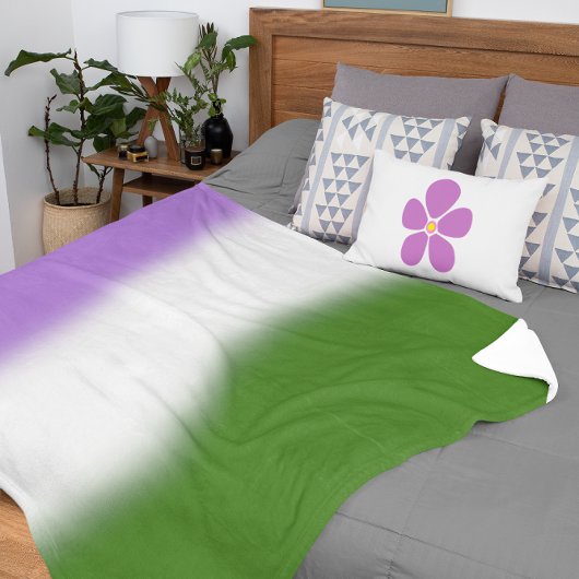 Verloop Genderqueer Pride Vlag – Genderqueer Vlag Sherpa Deken