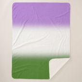 Verloop Genderqueer Pride Vlag – Genderqueer Vlag Sherpa Deken (Voorkant)