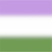 Verloop Genderqueer Pride Vlag – Genderqueer Vlag Sticker (Voorkant)