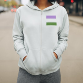 Verloop Genderqueer Pridevlag – Genderqueer vlag Hoodie
