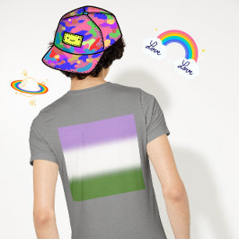 Verloop Genderqueer Pridevlag – Genderqueer vlag T-shirt