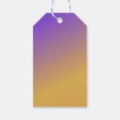 Verloop Gradiënt Paars Geel Zonsondergang Trouw Cadeaulabel (Achterkant)