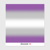 Verloop Grijsseksuele Vlag – Grijsseksuele Vlag Sticker (Vel)