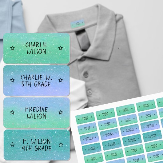 Verloop Groen Blauw Kleur Gecodeerde Ster Naam Kle Labels