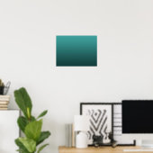 Verloop Groen - diep naar licht | Mood Achtergrond Poster (Thuiskantoor)