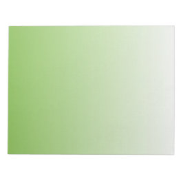 Verloop groen en wit notitieblok