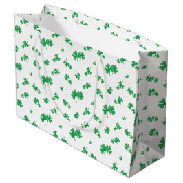 Verloop Groen Iers Klaverpatroon Large Cadeautasje