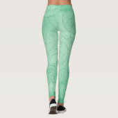 Verloop Groene Achtergrond Leggings (Achterkant)