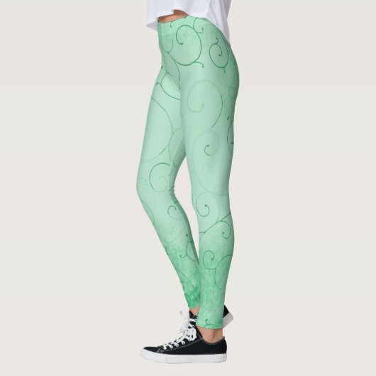 Verloop Groene Achtergrond Leggings (Links)