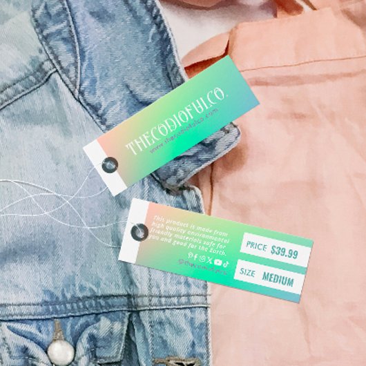 Verloop Kleding Prijs Hang Label Mini Visitekaartjes