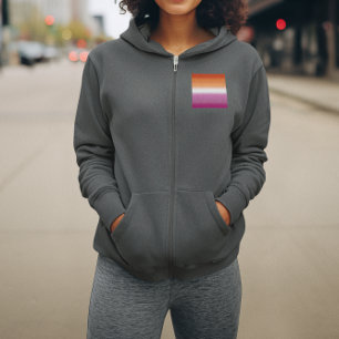 Verloop Lesbische Pride Vlag – Lesbische Vlag Hoodie