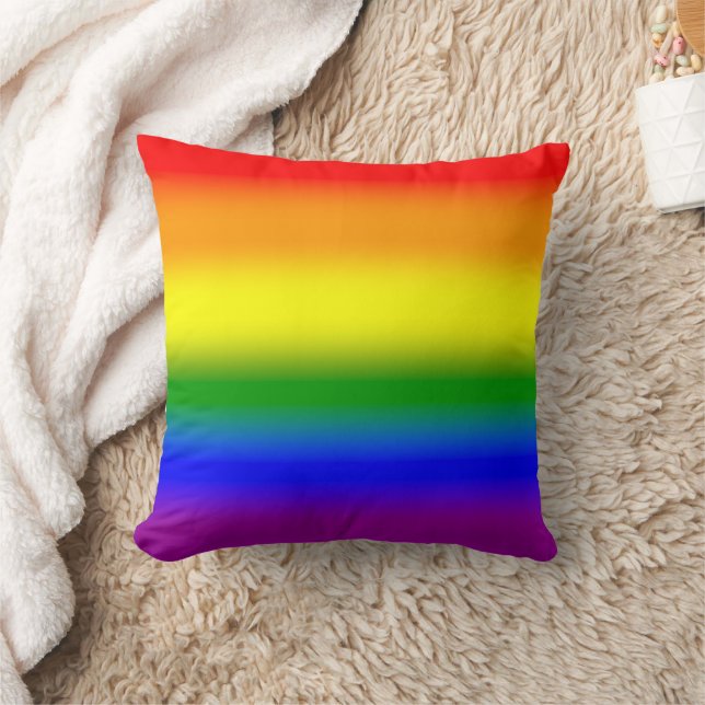 Verloop LGBTQ+ Regenboog Pride Vlag - Regenboogvla Kussen (Deken)