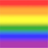 Verloop LGBTQ+ Regenboog Pride Vlag - Regenboogvla Sticker (Voorkant)