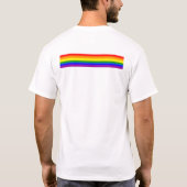 Verloop LGBTQ Regenboog Pride Voor & Achter T-shirt (Achterkant)