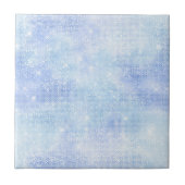 Verloop lichtblauwe iriscent tegeltje (Voorkant)