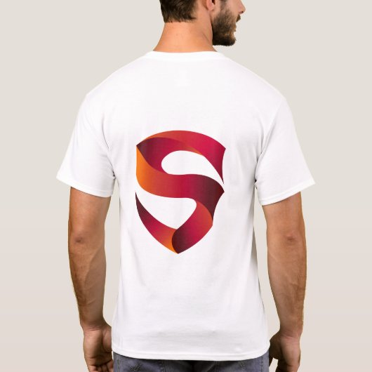 Verloop lint S-logo – moderne monogram ontwerp T-shirt (Achterkant)