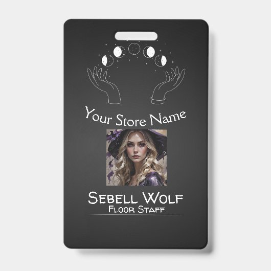 Verloop Maanfase Personeelsbadge Badge (Voorzijde)