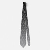 Verloop met een lattendruk op het net (sneeuw) stropdas (Voorkant)