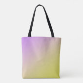Verloop met geel tot Paarse kleurenblokken Tote Bag (Achterkant)