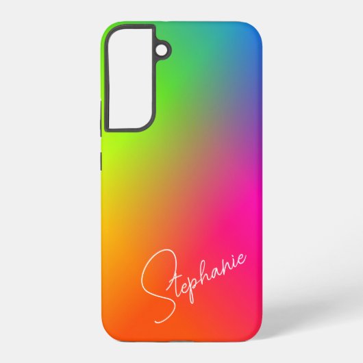 Verloop met meerdere kleuren samsung galaxy hoesje (Achterkant)
