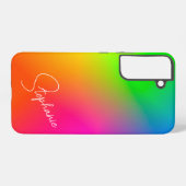 Verloop met meerdere kleuren samsung galaxy hoesje (Achterkant horizontaal)