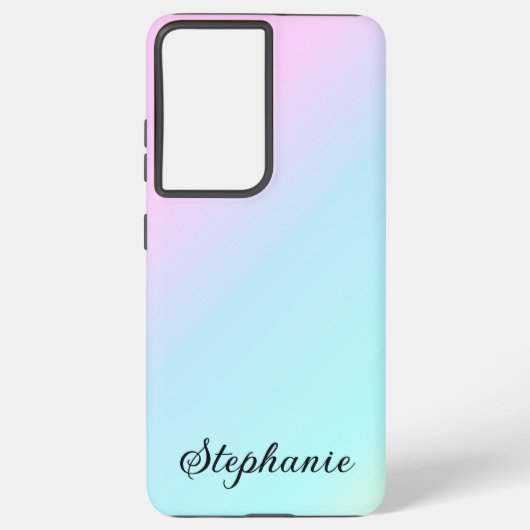 Verloop met meerdere kleuren samsung galaxy hoesje (Achterkant)