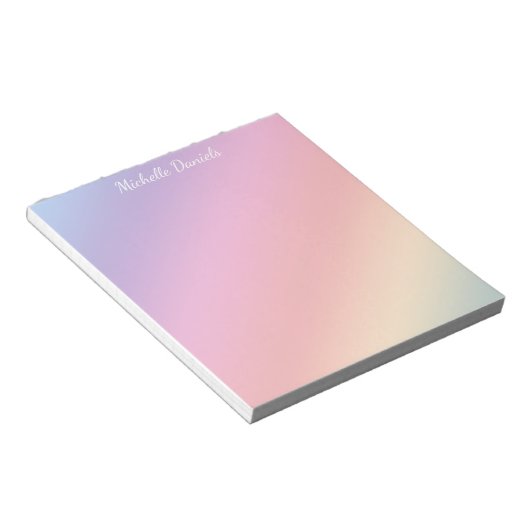 Verloop met (of zonder) naam deegaliseren notitieblok (Schuin)