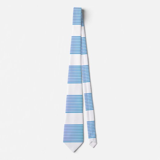 Verloop Multi Blauwe Strepen Stropdas (Voorkant)