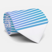Verloop Multi Blauwe Strepen Stropdas (Opgerold)