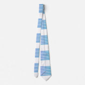 Verloop Multi Blauwe Strepen Stropdas (Achterkant)