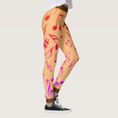 VERLOOP MUZIEKNOTEN PERZIK LEGGINGS (Rechts)