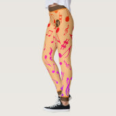 VERLOOP MUZIEKNOTEN PERZIK LEGGINGS (Links)