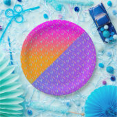 Verloop Neon en springen Dessert Party Papieren Bordje (Feest)