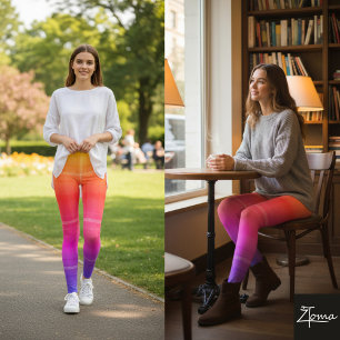 Verloop Neon Schotse Ruit Moderne Stof Leggings