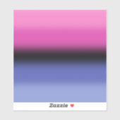 Verloop Omniseksuele Pride-vlag – Omniseksuele vla Sticker (Vel)