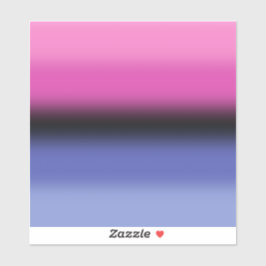 Verloop Omniseksuele Pride-vlag – Omniseksuele vla Sticker