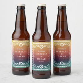 Verloop op zonneklep met foto's van Picado geïnspi Bier Etiket