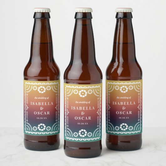 Verloop op zonneklep met foto's van Picado geïnspi Bier Etiket (Flessen)