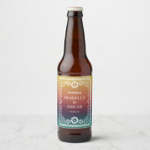 Verloop op zonneklep met foto's van Picado geïnspi Bier Etiket (Voorkant)