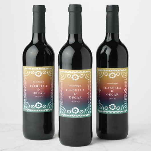 Verloop op zonneklep met foto's van Picado geïnspi Wijn Etiket (Flessen)