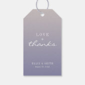 Verloop Paars Bloemig Gelukkig Elke Keer Na Huweli Cadeaulabel (Achterkant)