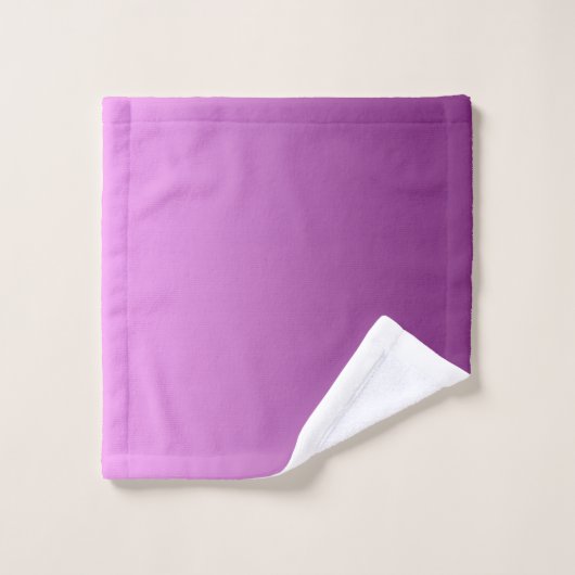 Verloop Paars met aangepast monogram Bad Handdoek (Wasdoekje)