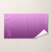 Verloop Paars met aangepast monogram Bad Handdoek (Handdoek)