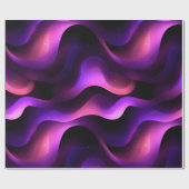 Verloop Paars Roze Fusie Donker Abstract Patroon Cadeaupapier (Vlak)